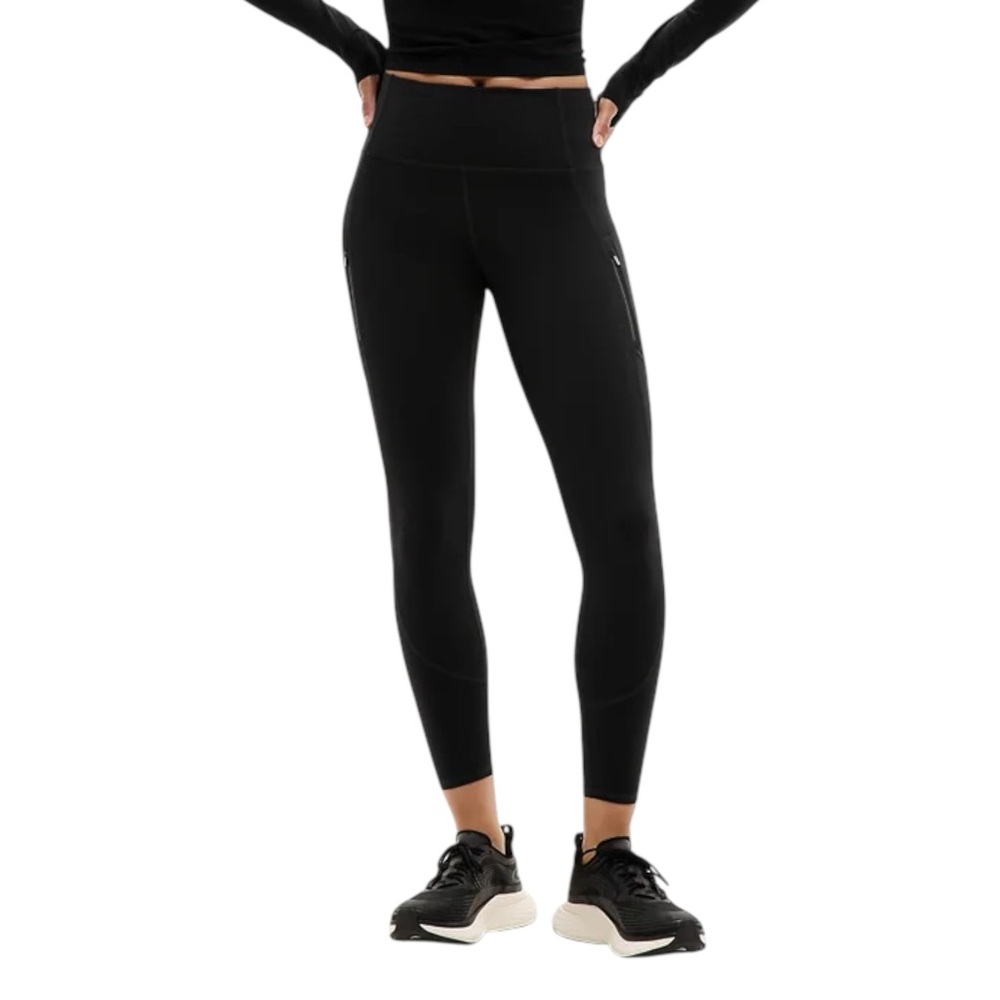 Athleta‎ Rainier High Rise Black Cold Weather Leggings Women’s Small